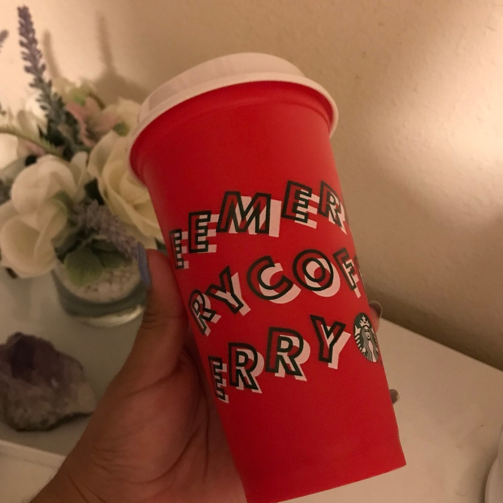 NEW STARBUCKS 2019 Holiday Reusable Red Hot Cup